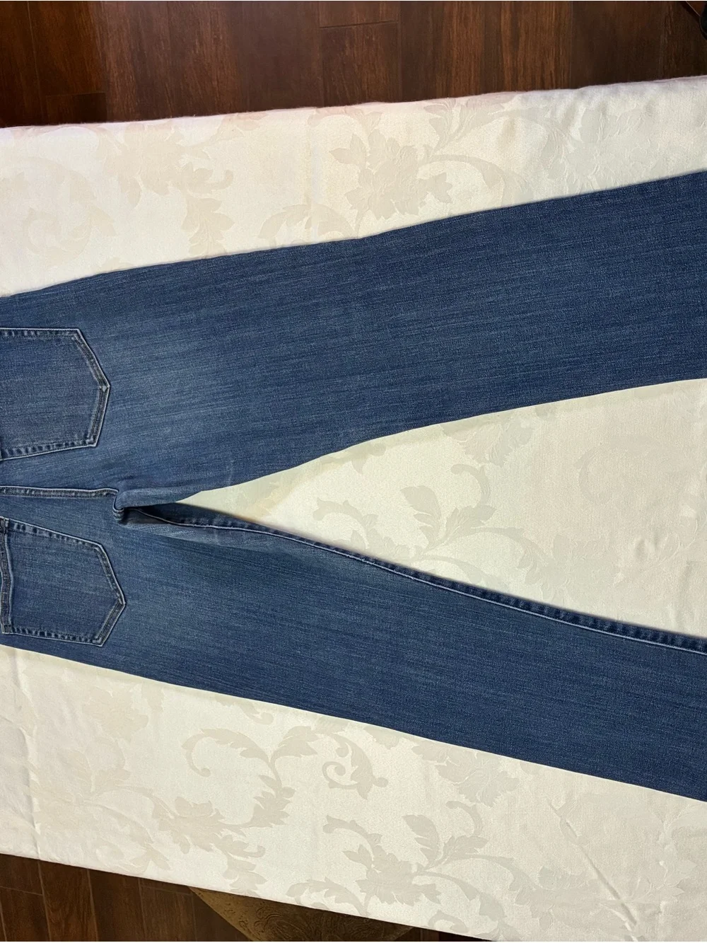 Women's Liverpool Straight Leg Blue Jeans, Petite 8/29, Girlfriend Style